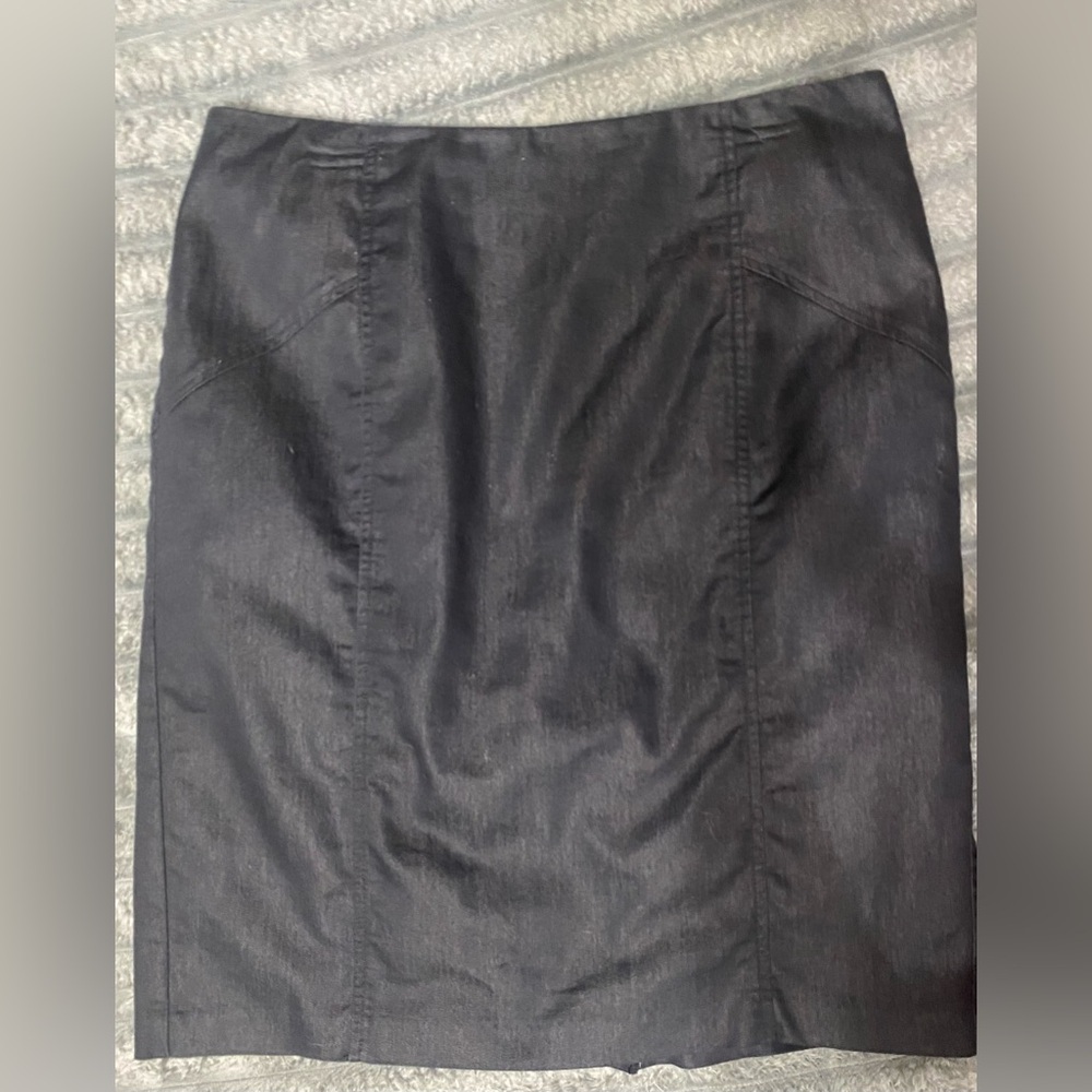 Women’s Skirt from AGB Back Zip 23” Long Color is Denim Blue Size 10